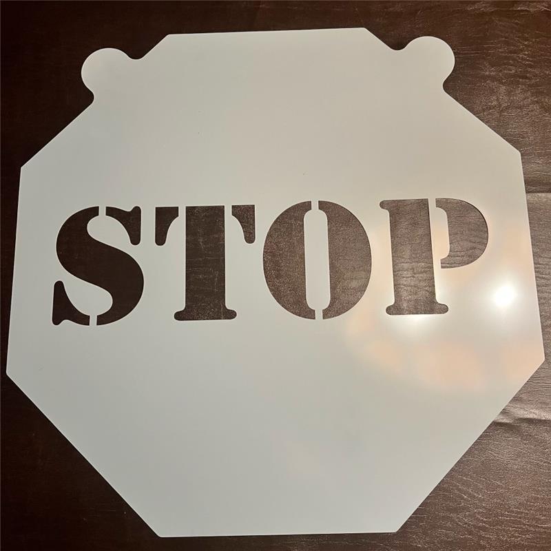 Stop Sign Stencil